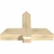 Ekena Millwork Eugene Rough Sawn Timber Gable Bracket, Douglas Fir, 36"W x 24"H x 6"D x 6"F, 16/12 Pitch GBW036X24X0606EUG00RDF - alternate 4